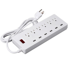 Surge Protector 6 Port Us Выход переменного тока с 6 портами Smart Fast USB Charger